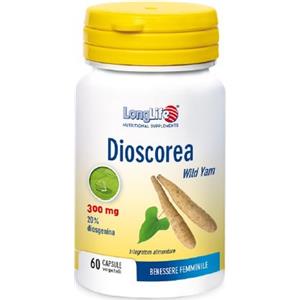 LongLife Dioscorea 375 mg - Integratore per ciclo mestruale e menopausa, 60 capsule