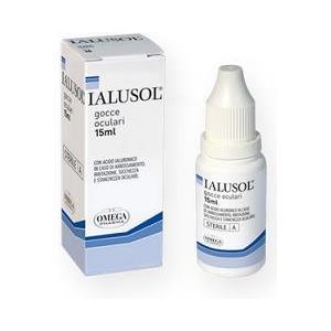 Omega Pharma Ialusol Gocce Oculari 15 ml - Gocce con Acido Ialuronico per Comfort Oculare