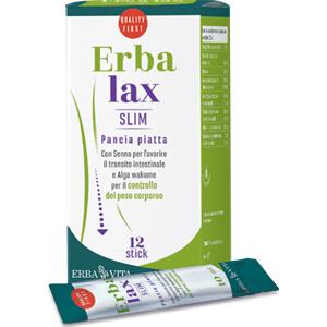 ERBA VITA GROUP SpA Erba Vita Erbalax Slim Pancia Piatta Integratore Dimagrante 12 Stick