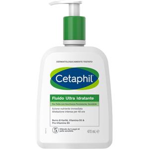 GALDERMA ITALIA SpA Cetaphil Fluido Ultra Idratante, Crema Viso e Corpo per Pelle Secca o Molto Secca, Senza Profumo, Formato 470 ml