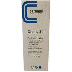UNIFARCO Ceramol Crema 311 - Crema emolliente 200 ml per il trattamento di eczemi e dermatite atopica