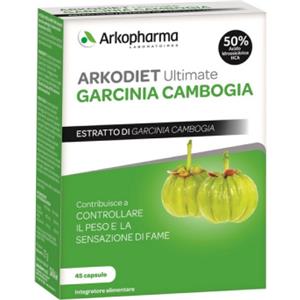 Arkopharma Arkodiet Ultimate Garcinia Cambogia - Integratore Alimentare 45 Capsule con Acido Idrossicitrico per Controllo del Peso