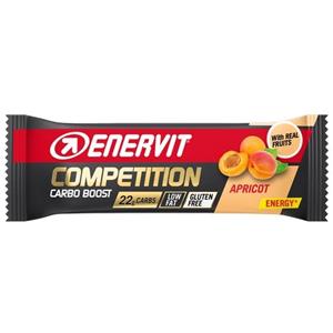 Enervit Power Sport Competition Barretta Energetica Albicocca 30g - Alta percentuale di carboidrati, basso contenuto di grassi, ideale per sforzi intensi