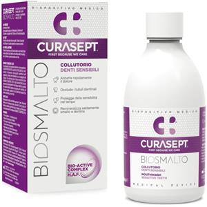 CURASEPT BIOSMALTO Collutorio Denti Sensibili - Ricostruisce e Remineralizza Smalto e Dentina, Riduce la Sensibilità