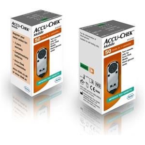 Accu-Chek Cassetta Test Glicemia Mobile - 50 Test in 1 Cassetta, Compatibile con Misuratore Accu-Chek Mobile