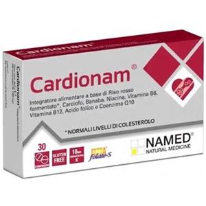 NAMED Cardionam - Integratore Alimentare per il Colesterolo con Riso Rosso Fermentato e Vitamine - 30 Compresse