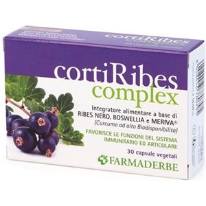FARMADERBE Srl Corti Ribes Complex Integratore Articolare e Difese Immunitarie 30 Capsule