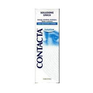 Contacta Soluzione Unica Isotonica 360ml - Deterge, Disinfetta e Idra Lenti a Contatto