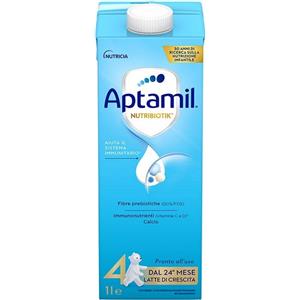 Aptamil 4 Latte di Crescita Liquido 1000ml - Ricco di Calcio e Vitamina D per lo Sviluppo Sano