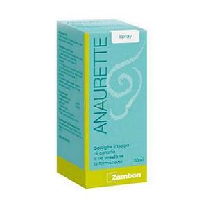 Zambon Italia Srl Anaurette Spray 30 ml - Dispositivo Medico per Rimuovere il Cerume con Ingredienti Naturali
