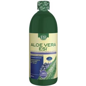 ESI Aloe Vera Succo Mirtillo 1000 ml - Integratore Alimentare per il Benessere Gastrointestinale e Depurativo