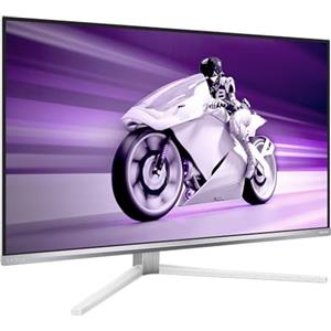 PHILIPS Evnia 32M2N8900 - Monitor da gioco OLED UHD da 32 pollici, 240 Hz, 0,03 ms, HDR400, FreeSync Prem. Pro, G-Sync comp. (3840x2160, 2x HDMI 2.1, 1x DP 1.4, 1x USB-C (65 W PD), hub USB) bianco