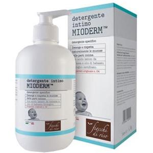 Fiocchi di Riso Mioderm Detergente Intimo 240ml - Deterge e Rispetta le Mucose con Acido Lattico e Olio di Babassu