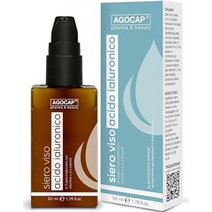 Agocap Siero ACIDO IALURONICO Viso con Vitamina C, Retinolo e Vitamina D. Antirughe 50 ml, ottimo per la tua skincare routine. Idratante per uomo e donna. contorno occhi, Agocap