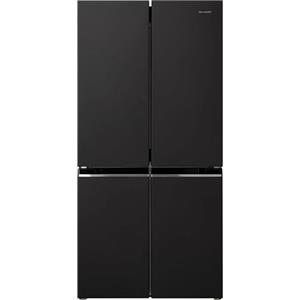 Sharp SJ-NFA15IMXBE - Frigorifero americano, no frost, 488 litri, nero, Classe energetica E
