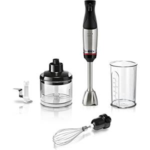 Bosch MIXEUR MULTIFONCTIONS 1000W PIED INOX MINI HACHOIR FOUET GOBELET NOIR I BOSCH - MSM6M622