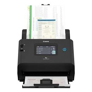 Canon DR-S350NW, 600 x 600 DPI, 50 Seiten pro Minute, 100 ipm, ADF-Scanner, Schwarz, LCD