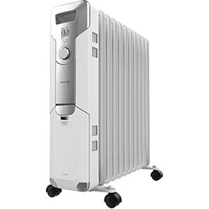 Cecotec Radiatore Elettrico Olio ReadyWarm 11000 Space. 11 Moduli, Basso Consumo, 2500 W, 3 Livelli, Raccolta, Sistema di Sicurezza, Ruote, 25 m2