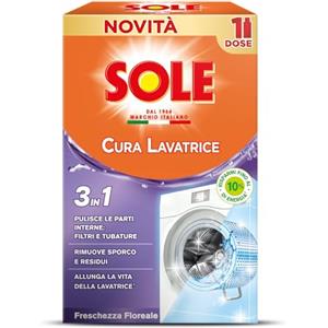 Sole Cura Lavatrice Freschezza Floreale, Confezione da 1 Cura Lavatrice da 250 ml