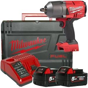 Milwaukee 00 Fuel M18 FHIWF12-502X-2-Batterie 5,0 Ah-1 M12-18FC 4933459696, colore: Rosso, 18 V, Red