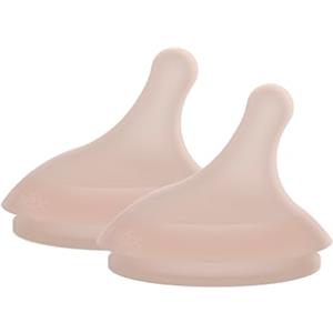 Suavinex, Confezione da 2 Tettarelle per Biberon Zero Zero Anti-Coliche, Flusso Adattabile (A) Si adatta alla Forza di Suzione del Bambino, per Allattamento Misto, +0 Mesi, Deep