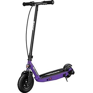 Razor Scooter Elettrico 90W - E Scooter Power Core S85 per Bambini 8+ con Velocità Massima fino a 10 miglia orarie e 35 Minuti di Autonomia, Batteria 12V 7Ah e Pneumatici Anti-Puntura da 8 - Blu