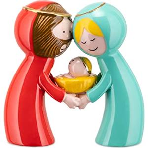 Alessi AGJ01S2 Happy Eternity Baby Due Statuine in Porcellana Decorate a Mano, Multicolore