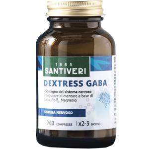 SANTIVERI Dextress GABA 60 Compresse - Integratore con GABA, Vitamina B6 e Magnesio per il Benessere del Sistema Nervoso