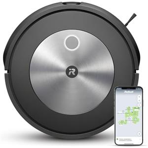 iRobot Roomba J7, Robot Aspirapolvere, Mappatura Intelligente, Rilevamento Ostacoli, Wi-Fi, 2 Spazzole MultiSuperficie, Adatto Animali Domestici, Programmabile con App e Assistente Vocale, Silver