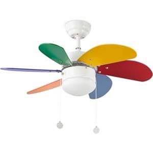 FARO BARCELONA Ventilatore a Soffitto Lorefar 33179 Modello Palao Multicolor