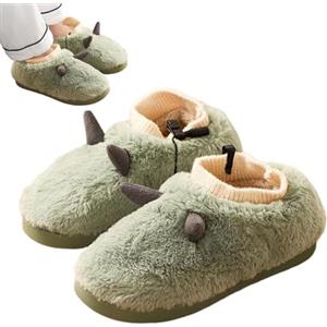 Wuyooprt Pantofole riscaldate da donna, pantofole riscaldate elettriche, in peluche, scaldapiedi riscaldate, scarpe riscaldate per donne e uomini