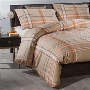 Caleffi Parure copripiumino matrimoniale 250x200+40 puro cotone - ESCLUSO SOTTO LENZUOLO (Foto 02 KILT biscotto TECK cosmic)