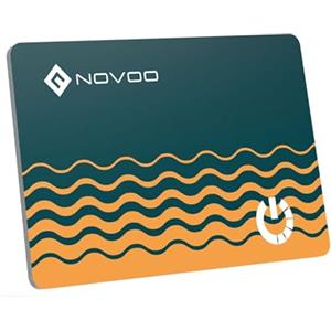 NOVOO Thin SmartCard Wallet Tracker - 1,6mm, durata della batteria di 6 anni, impermeabile IP68, funziona con Apple Dov'è (solo iOS), localizzatore GPS Bluetooth per Borse, Bagagli, Passaporti