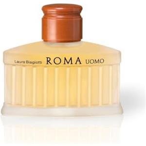Laura Biagiotti - Roma Uomo Eau de Toilette 125 ml - Profumo Uomo - Fragranza Orientale Legnosa - Note Seducenti e Speziate - Iconico Flacone Ispirato al Pantheon Romano
