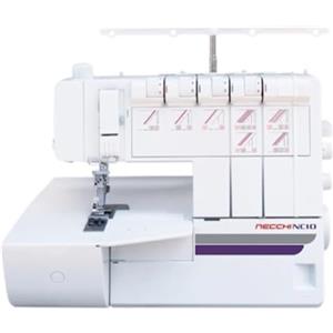 Necchi NC10 Macchina per Cucire, Interno in pressofusione in Alluminio, scocca in ABS, White, Regular
