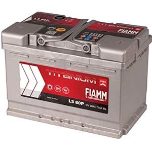 Fiamm Titanium Plus L380+, Batteria per Automobile, 80Â Ah, 730Â A, Polo Positivo a Destra