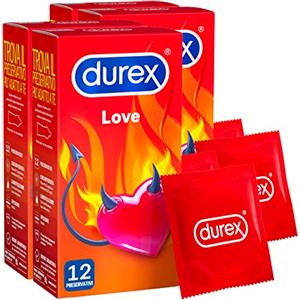 Durex Love Preservativi Comfort Facili da Indossare, 4 Confezioni da 12 Profilattici