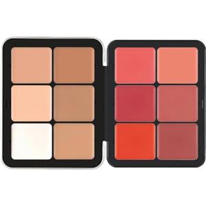 Générique Tavolozza anti occhiaie crema 12 colori, palette blush, crema opaca correttore di colore naturale, palette trucco viso, trucco durevole, pelle perfetta (serie colore pallido)