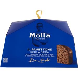 Zeus Party Motta Il Pandoro Perla Nera Barbieri Impasto al Cacao con Scaglie di Cioccolato 750g