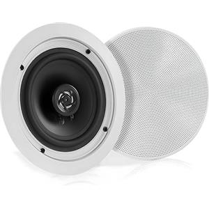Pyle Cassa Bluetooth 13 Centimetri, Altoparlanti a Parete e a Soffitto 2 Vie, Griglia Rotonda/Quadrata Intercambiabile, Casse Audio con Cono in Polipropilene, Speaker da 150 Watt