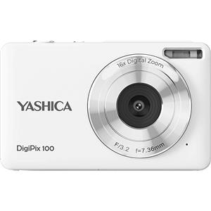YASHICA DigiPix 100 Bianca - Fotocamera Digitale Compatta 44 MP, Zoom 16x, Display 2,4
