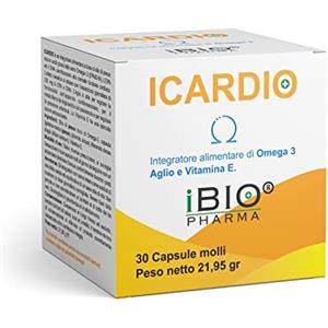 iBIOPHARMA ICARDIO integratore alimentare di Omega 3 per la normale funzione cardiaca