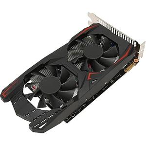 ciciglow Scheda Grafica GTX1050Ti, Schede Grafiche per Computer DDR5 da 4 GB a 128 Bit 650/1800 MHz Doppia Ventola di Raffreddamento Porte VGA DVI HDMI Scheda Video per Giochi (GTX1050Ti