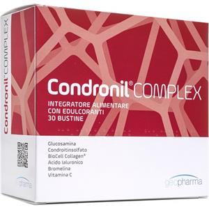 GEOFARMA Condronil Complex - Integratore Alimentare per Articolazioni - 30 Bustine con Glucosamina, Condroitin, Collagene e Vitamina C