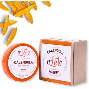 ELEK Unguento Calendula Bio 20ml - Pomata Calendula Naturale a Pelle Secca - Crema Biologico Idratante Mani & Piedi & Corpo - Adatto Dopo Sole - Rigenera Pelle con Olio di Cocco & Oliva & Cera d'Api