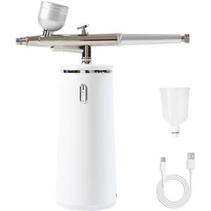 Microtree Spruzzatore di ossigeno per acqua per la pelle del viso, spray ad alta pressione, umidificatore portatile e ricaricabile, 0,3 mm nano vapore facciale