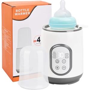 Jinlaili Scaldabiberon 4 in 1, Scaldabaschette Per Riscaldamento Rapido, Scaldabiberon Elettrico, Scaldalatte Formula, Scaldabiberon Portatile Per Latte Materno Riscaldatore Di Alimenti per Bambini