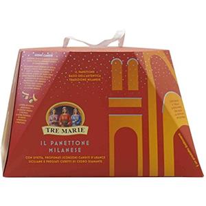 Tre Marie PANETTONE BASSO MILANESE CON UVETTA SCORZONI CANDITI DI ARANCE SICILIANE E CUBETTI CEDRO DIAMANTE TRE MARIE 1030 gr