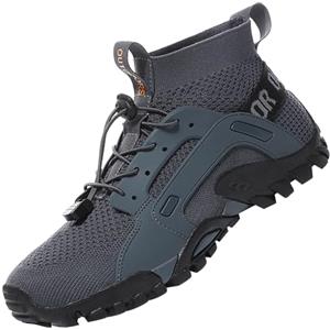 VTASQ Scarpe da Trekking Uomo Scarpe da Trail Running Traspiranti Passeggiate Stivali per Antiscivolo Sportive All'aperto Donna Scarpe da Escursionismo Leggero Tennis Sportiva Grigio 39EU