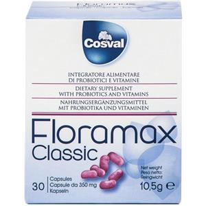 COSVAL Floramax Classic - Integratore alimentare con fermenti lattici e probiotici, 30 capsule da 350 mg